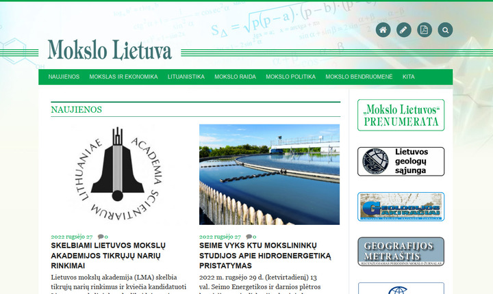 Mokslo Lietuvos svetainė