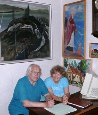  Baltasis šviesoraščio metraštininkas Bernardas Aleknavičius su žmona Antanina