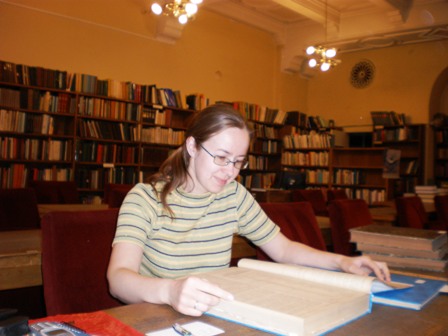 Eglė Paškevičiūtė-Kundrotienė dirba Bulgarijos mokslų akademijos bibliotekoje 