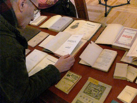 Vilniaus universiteto bibliotekos P. Smuglevičiaus salėje surengta Taraso Ševčenkos knygų paroda