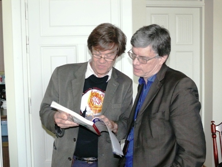 Prof. Viktoras Algirdas Sniečkus ir prof. Eugenijus Butkus aptaria 2008 m. vyksiančios BOS konferencijos reikalus