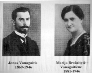Jonas Vanagaitis ir Marija Brožaitė-Vanagaitienė