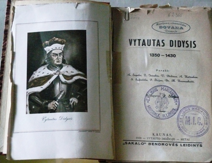 Vytauto Didžiojo metais (1930 m.) išleista knyga „Vytautas Didysis, 1350–1430“, tarp kurios autorių buvo ir Zenonas Ivinskis