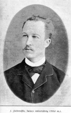 Jonas Jablonskis baigdamas Maskvos universitetą 1884 m.
