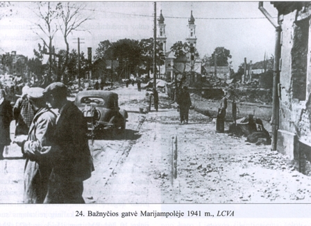 Bažnyčios gatvė Marijampolėje 1941 m., LCVA
