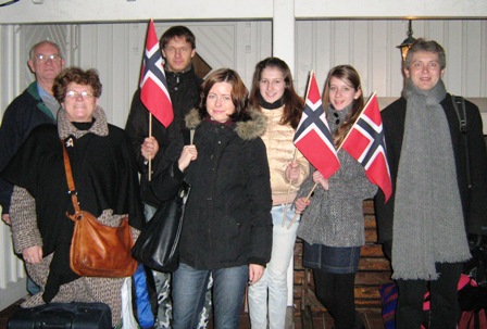 Projekto laimėtojai Kauno Šančių vidurinės mokyklos mokiniai ir mokytojai turėjo galimybę susipažinti su Norvegija