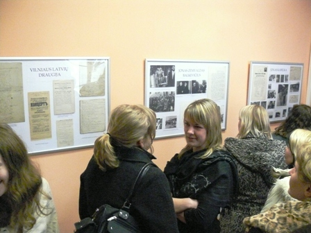 Vilniaus universiteto Latvistikos kabinete atidarymo dieną