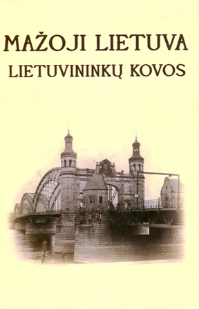 Knygos viršelis su Prūsijos karalienės Luizės tiltu per Nemuną ties Tilže